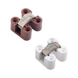 Defne Store Plastik Oval Masa Menteşesi, Zamak Gövde, 2 Adet, Kahverengi - Çok Renkli