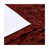 Defne Store Price Drapes Oturma Odası Için Tasarımcı Damask Perdeleri - Ipek 120 x 226 (1 Panel), JQCH-201268-96, Astoria Kırmızı ve Bronz - Option-1 - 1BW-Beyaz