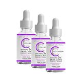 Defne Store Procsın Anti-Aging Kolajen Serum, Kırışıklık Karşıtı & Gözenek Sıkılaştırıcı, Yaşlanma Karşıtı & Cilt Yenileyici, Günlük Bakım, 20 ml (3 Paketi) - Option-1