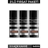 Defne Store Saç Dolgunlaştırıcı Keratin Fibers Açık Kahve Topik Saç Tozu 50 G X3