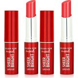 Defne Store Sheer Bright Lipstick NO:103 Red - Parlak Ruj (2 Paketi) - Option-1