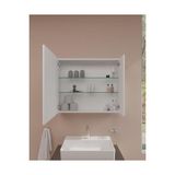 Defne Store Shift T20 Aynalı Banyo Dolabı 81006, 80 Cm, Sağ Kapaklı, Parlak Beyaz - 1BW-Beyaz - Option-1