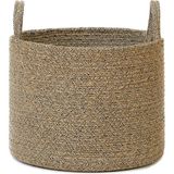 Defne Store Siyah Kırçıllı Jüt Halat Sepet 35 x 27 cm - Option-1 - 001-Renkli