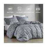 Defne Store Spaces Ikiz Yorgan Seti, Dört Mevsim Gri Yurt Yatak Takımı, Ultra Yumuşak 2 Parça, Çift Taraflı Yorgan, 1 Uyumlu Kılıflı, Bakımı Kolay, Makinede Yıkanabilir, Ikiz/ikiz Xl - 1/100 Toz Ceviz