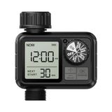 Defne Store Sulama Bilgisayarı; Yağmur Gecikmeli Sulama Saati, Otomatik ve Manuel Mod, Ipx5 Su Geçirmez/büyük Ekran LCD Ekran, Bahçe, Çim Için Su Zamanlayıcısı - 10 cm