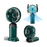 Defne Store Taşınabilir El Vantilatörü, LED Ekranlı 4000 Mah Pille Çalışan Fan, 90° Katlanabilir, 5 Hızlı Rüzgar, Elde Taşınabilir/boyun/masa 3'ü 1 Arada Kişisel Fan, Mini Fan Tip-C Şarj Edilebilir - Çok Renkli