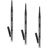 Defne Store Ultra Thin Ince Uçlu Kıl Fırçalı Otomatik Kajal Kaş Kalemi No. 002 - Light Brown - 8690604572113 (3 Paketi) - 0-Siyah