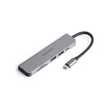 Defne Store USB 3.1 Type-C 6 In 1 Hdmı/tf Sd Kart Okuyucu/usb 3.0 & USB 2.0/usb-C Pd Dönüştürücü Çevirici Hub (DK-AC-U31X38) - Çok Renkli