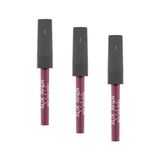 Defne Store Uzun Süre Kalıcı Kadifemsi Kuruma Yapmayan Mat Likit Ruj - Lipstick 518 Burgundy (3 Paketi) - Option-1