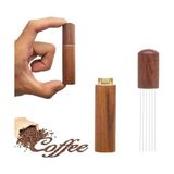 Defne Store Xspring Espresso Kahve Karıştırıcı; Espresso Dağıtımı Için Profesyonel Kahve Karıştırma Wdt Aracı, El Tampers Karıştırma Aracı Doğal Ahşap Saplı Iğne Tipi Dağıtıcı - Çok Renkli