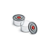 Defne Store Yuvarlak 2’li Borosilikat Cam Saklama Kabı Seti, 0.35 L x 2, 116×76 Mm, Sızdırmaz Kapak, Mikrodalga-Fırın-Buzdolabı-Bulaşık Makinesi Uyumlu - Option-1 - 001-Renkli