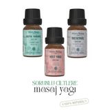 Defne Tohumu Sabit Yağı, Menengiç Sabit Yağı, Hint Sabit Yağı Seti (3 X 20Ml, %100 Saf)
