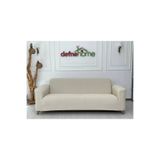 defnehome collection Döşemelik Kumaş Düz Keten Lastikli Kayma Yapmayan 3311 Takım Koltuk Örtüsü