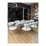 defnehome collection ESTELA BELO UYUMLU ÖZEL ÖLÇÜ BOHEM PATİDOSTU TAM KAPATMA SANDALYE KILIFI