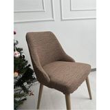 defnehome Jakar Sandalye Kılıfı - Kahverengi - 70 x 150 cm