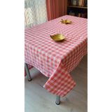 Defnelam Piknik Örtüsü Sofra Bezi 170x170 cm (Pembe Büyükkare)