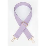 Defnella Lila Polyester Kolon Ayarlanabilir Çanta Sapı - (125 CM) Gold Altın Metal Aksesuar ( 4cm )