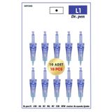 DEFOND Dr Pen A6-a10-a1-n2-m5-m7-e30-mym Uyumlu Iğneleri 10 Adet 1 Pin Orijinal Dermapen Iğne Kartuşu