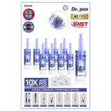 DEFOND Dr Pen A6-a10-a1-n2-m5-m7-e30-mym Uyumlu Iğneleri 10 Adet 42 Pin Orijinal Dermapen Saç Iğne Kartuşu
