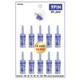 DEFOND Dr Pen A6-a10-a1-n2-m5-m7-e30-mym Uyumlu Iğneleri 10 Adet 9 Pin Orijinal Dermapen Iğne Kartuşu