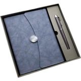 Defter Kalem Set Kutulu Özel Tasarım Hediyelik Set Gri