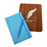 Defter Kalem Seti - Ahşap Kutulu, Kişiye Özel Baskı, Hediyelik ve Promosyon