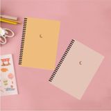 Defter Seti 10X13,5 cm 2'li Spiralli Defter Çizgisiz Defter Yellow And Powder Colour - Renkli - tek - 13*20