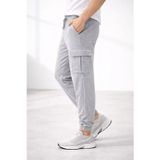 Defy Moda Erkek Jogger Eşofman Altı Regular Fit , Kargo Cepli, Lastikli Paça, Günlük Spor Pantolon - Gri