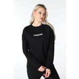 defys Kadın Bisiklet Yaka Regular Fit Baskılı Sweatshirt SİYAH