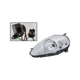 Dega Fiat Grande Punto 2006-2009 Ön Far Elektrikli Motorlu Krom. Sol