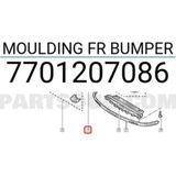 Dega Renault Clio Ön Tampon Bandı Sağ 2001-2005 (Oem No: 7701207086)