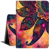 DEGDFSGR Galaxy Tab A 8.0 Kılıf 2019, PU Deri Darbeye Dayanıklı Stand Folyo Koruyucu Kılıf Kapak Samsung Tab A 8,0 İnç Tablet Modeli SM-T290 / SM-T295, Mandala