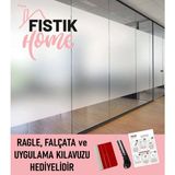 Dege Home Buzlu Cam Filmi Yapışkanlı Folyo 9000 - 75 x 200 cm - Şeffaf