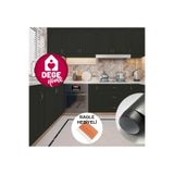 DEGE HOME Mat Siyah Çok Amaçlı Yapışkanlı Folyo