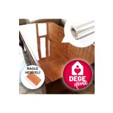 DEGE HOME Mobilya, Masa Yüzeyi Kaplama, Koruma Folyosu Şeffaf Ultra Parlak Kendinden Yapışkanlı