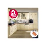 DEGE HOME Parlak Krem Rengi Yapışkanlı Folyo, 61 cm. Mutfak Dolabı, Mobilya, Beyaz Eşya Kaplama