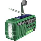 Degen DE13 Crank Güneş Radyosu - Degen DE13 Fm Sw Alıcı Krank Dinamo Radyo Cep Telefonu Şarj Aleti - Yeşil