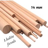 Değerli Hobi Ahşap Kavale Çıta Çubuk Kavela 14 mm Yivsiz 100 cm 2 Adet