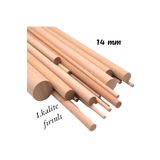 değerli hobi Ahşap Kavela Çıta Çubuk Kavela 1 .kalite Yivsiz 14 Mm 20 Cm 10 Adet