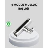 Değirmen Grup 360° Dönebilen Musluk Başlığı 4 Fonksiyonlu Su Tasarruflu ve Dayanıklı - Lisinya