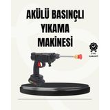 Değirmen Grup 48V Şarjlı Basınçlı Yıkama Makinesi Kablosuz Su Tabancası ( Lisinya )