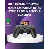 Değirmen Grup 500 Dahili Oyunlu Taşınabilir Retro El Konsolu-2.4 Inç Renkli Ekranlı ( Lisinya )