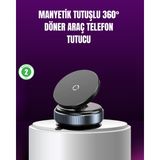 Değirmen Grup Araç Içi Manyetik Telefon Tutucu 360° Döner Vakumlu Stand - Lisinya