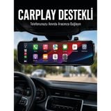 Değirmen Grup Ayna Carplay Araç Içi 9.66 Inç IPS Ekran Geri Görüş Kamerası Destekli - Lisinya