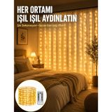 Değirmen Grup Dekoratif Perde Peri LED Günışığı Renk 8 Fonksiyonlu Işık Yeni Nesil - Lisinya
