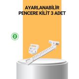 Değirmen Grup Pencere Cam Emniyet Kilidi Açılma Sınırlayıcı Set - Lisinya