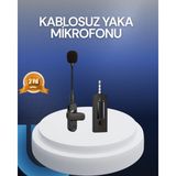 Değirmen Grup Profesyonel Ses Kayıt Için Kablosuz Mini Yaka Mikrofonu - Lisinya