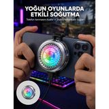 Değirmen Grup Rgb LED Telefon Soğutucu Fan Yüksek Hızlı Soğutma Oyuncu Cooler Yeni Nesil - Lisinya