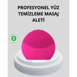 Değirmen Grup Şarjlı Su Geçirmez Yüz Temizleme ve Masaj Aleti – 3 Fonksiyonlu - Lisinya