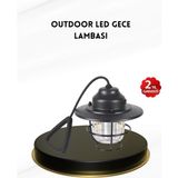Değirmen Grup Taşınabilir Retro Çam Konisi Kamp Lambası Gece Işığı Su Geçirmez ( Lisinya )